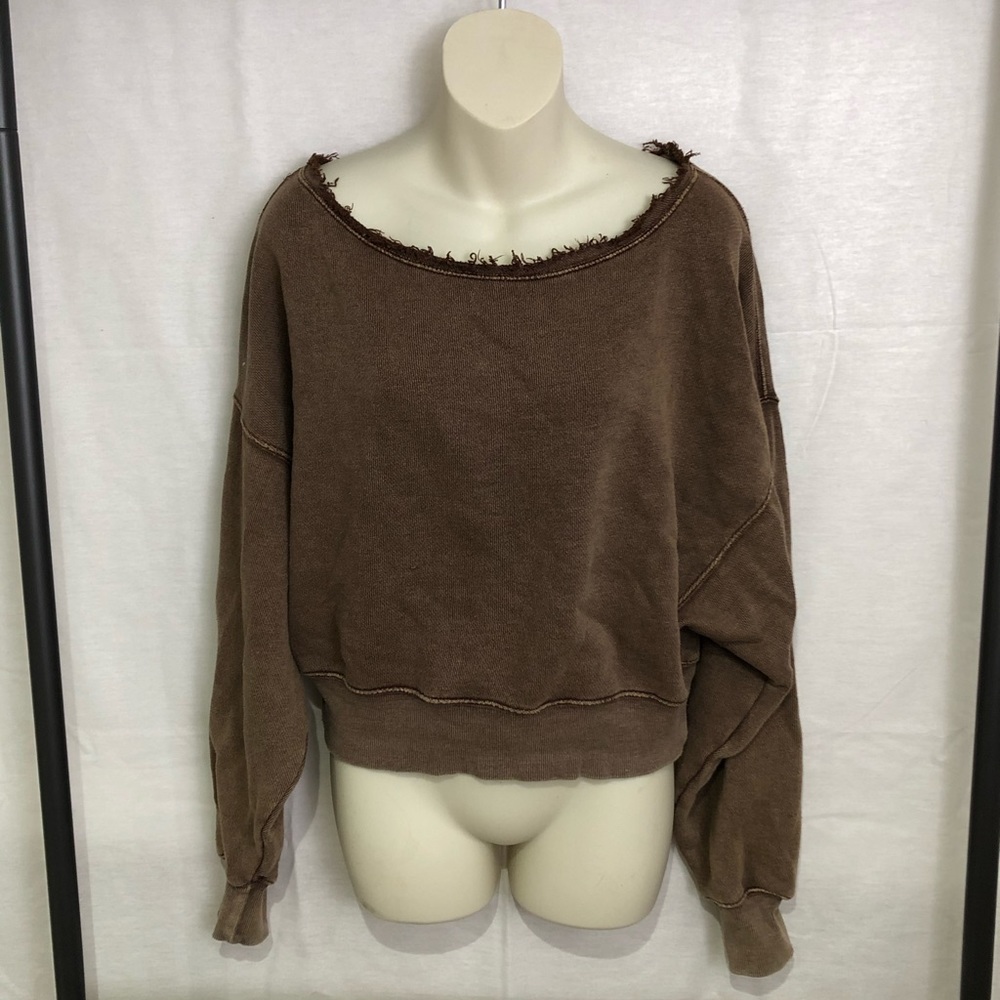 Free people brown sweatshirt